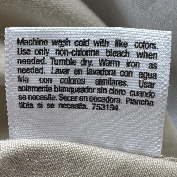 St. John’s Bay Women’s Cargo Capri Pants Khaki Drawstring Leg Tie Cotton Size 12 - Picture 8 of 9